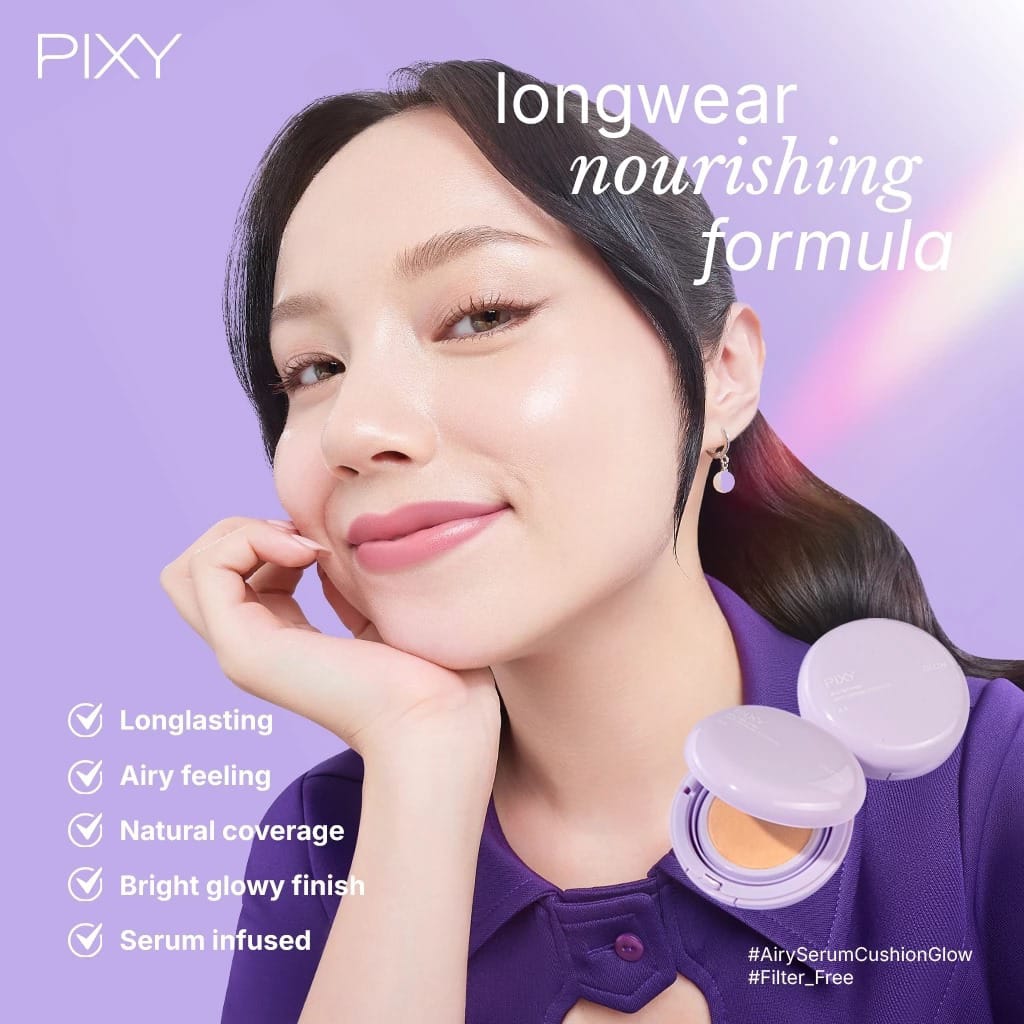 Pixy Airy Serum Cushion Glow 15gr - W44 Medium Warm