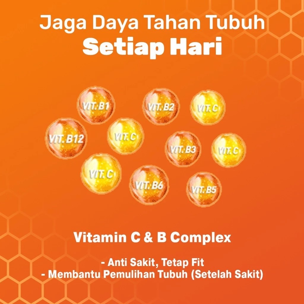 Enervon-C Multivitamin (1 Strip 4 Tablet) - Vitamin C dan B Complex Suplemen Kesehatan