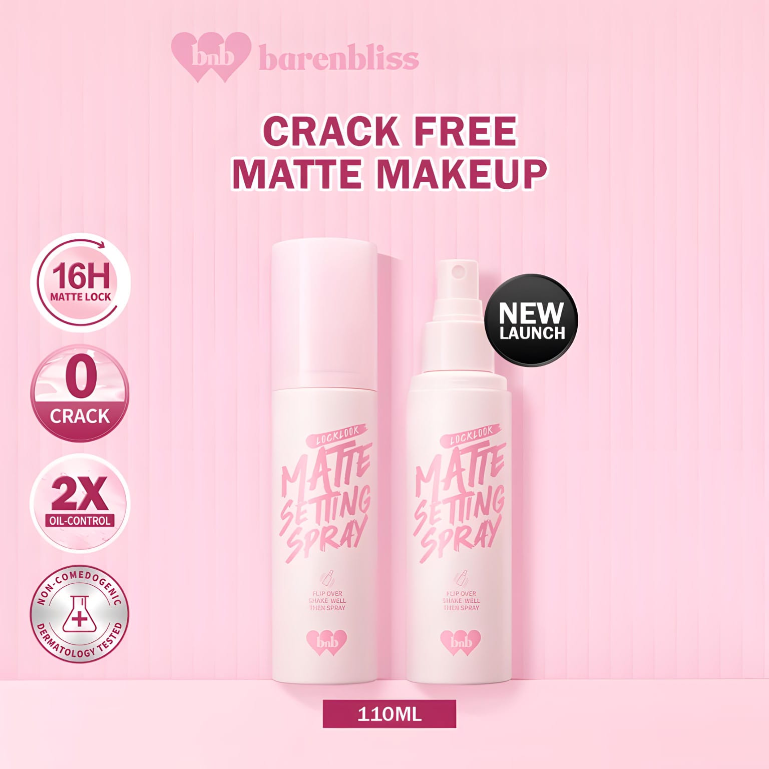 Barenbliss Locklook Matte Setting Spray 110ml Barenbliss Locklook Matte Setting Spray 110ml