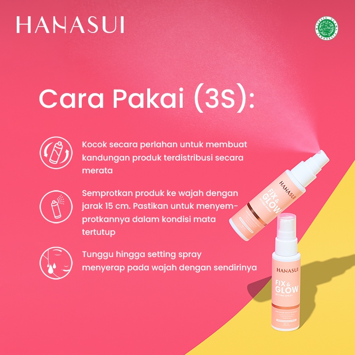 Hanasui Fix & Glow Setting Spray 60ml