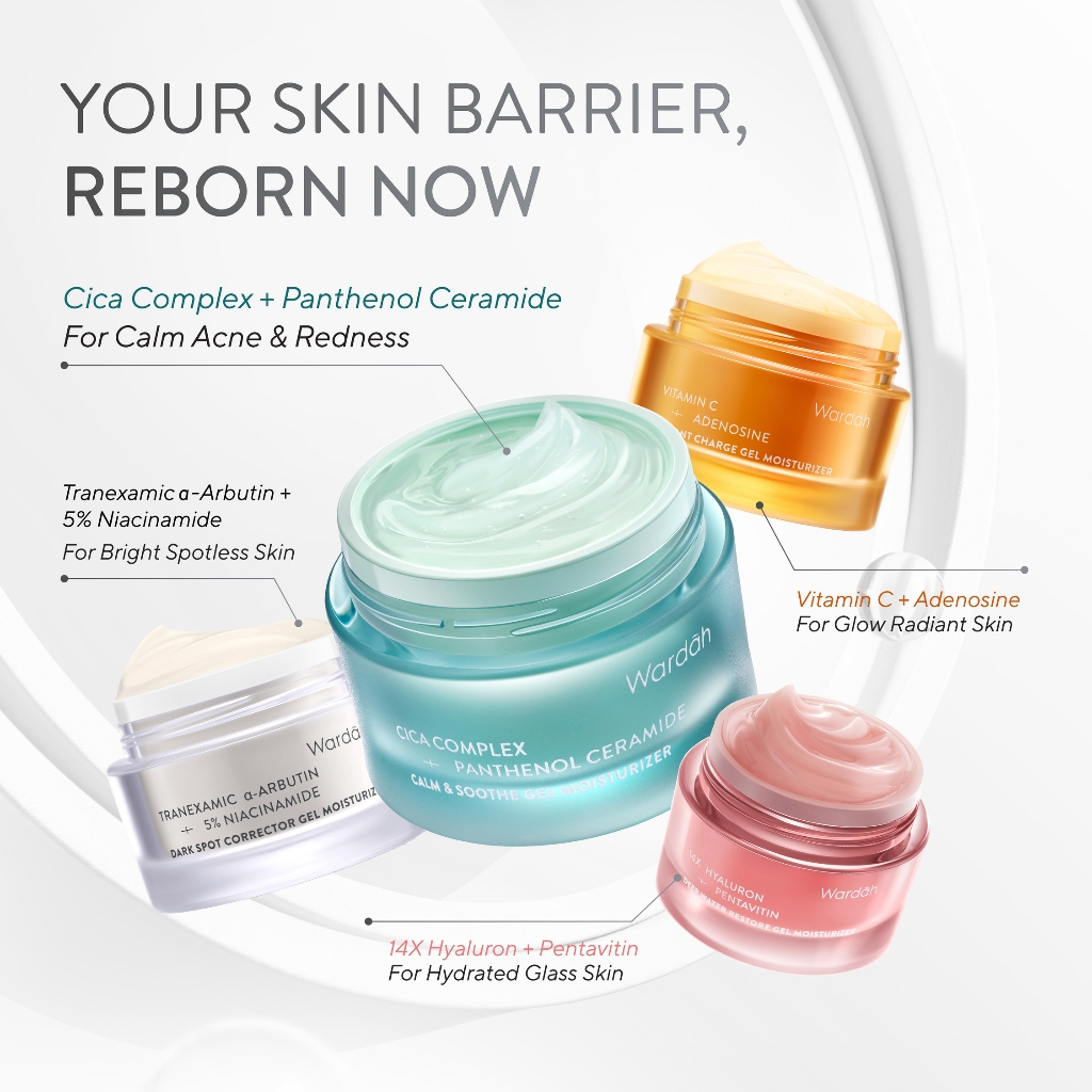 Wardah Gel Moisturizer 30gr - Vitamin C + Adenosine (Orange)