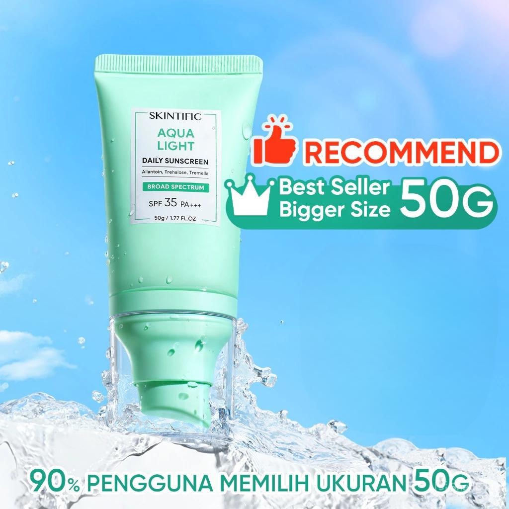 Skintific Aqua Light Daily Sunscreen SPF 35 PA+++ 50gr Skintific Aqua Light Daily Sunscreen SPF 35 PA+++ 50gr
