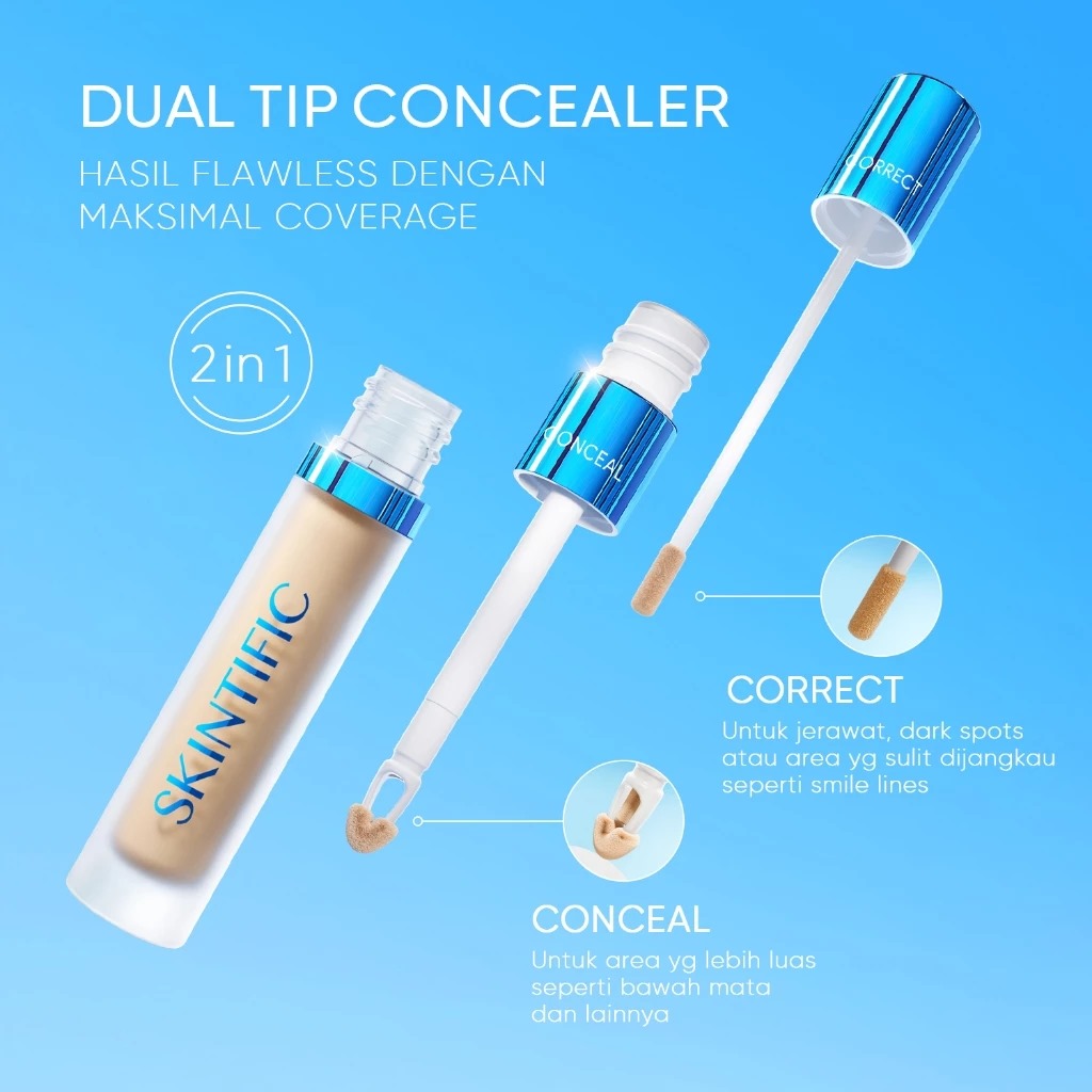 Skintific Cover Perfect Serum Concealer 5ml - 04 Beige