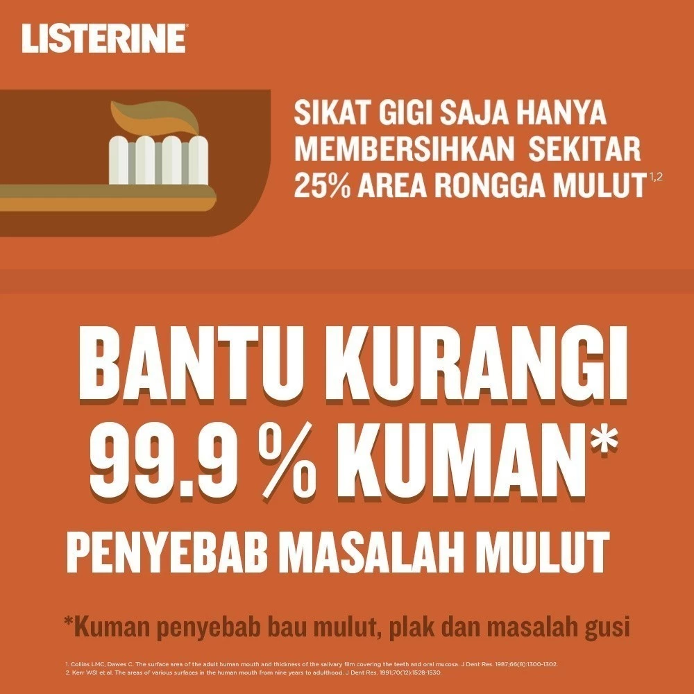Listerine Antiseptic Mouthwash - Siwak 100ml Listerine Antiseptic Mouthwash - Siwak 100ml