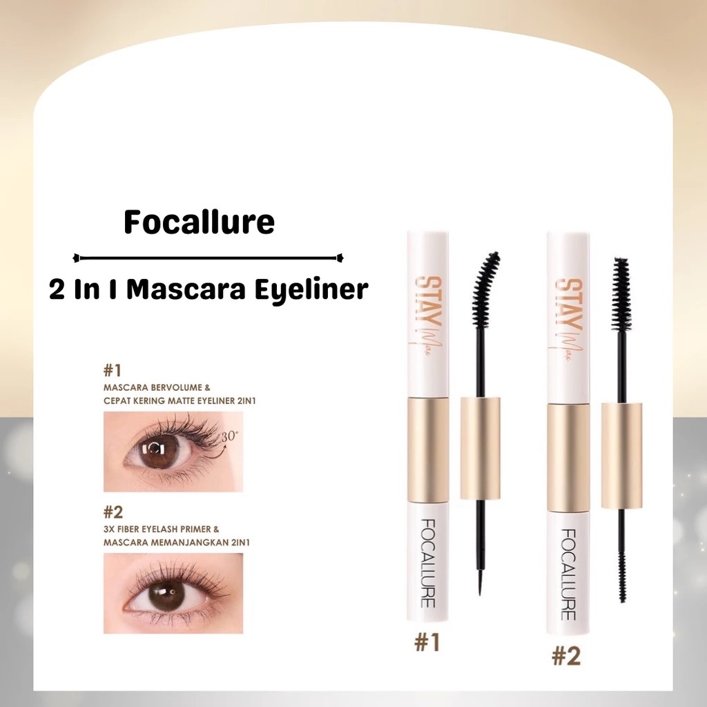Focallure Stay Waterproof Lashprimer & Mascara 2in1 (FA160) - 02