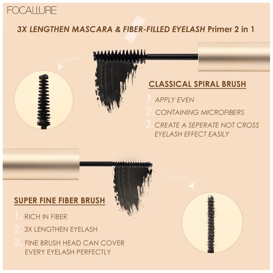 Focallure Stay Waterproof Lashprimer & Mascara 2in1 (FA160) - 02