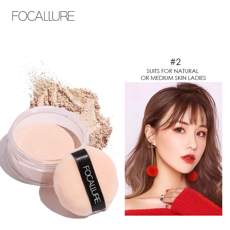 Focallure Face Setting Powder Poreless Oil Control (FA15) 7gr - 02 Natural Color Focallure Face Setting Powder Poreless Oil Control (FA15) 7gr - 02 Natural Color