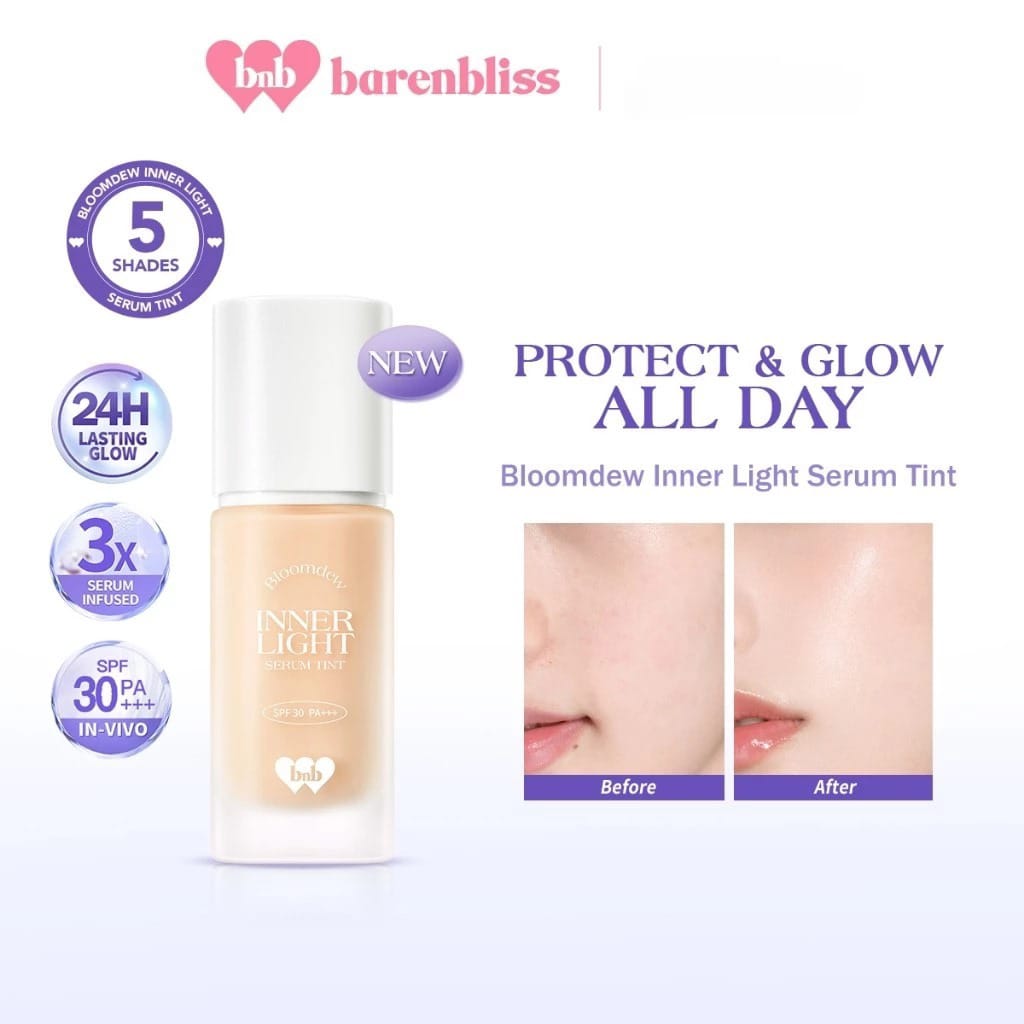 BNB Barenbliss Bloomdew Inner Light Serum Tint SPF50 PA+++ 30ml - LW0 Hibiscus