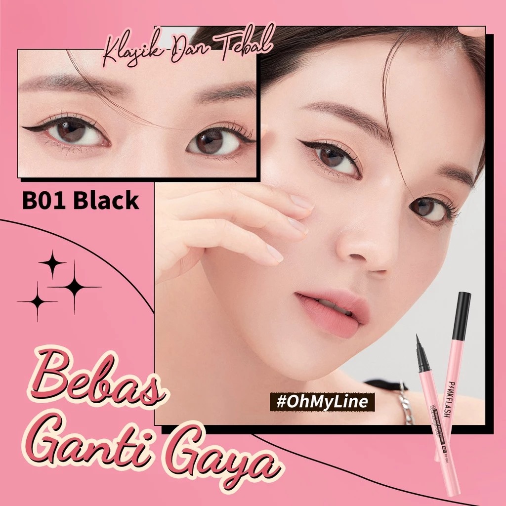 Pinkflash Waterproof Easy Eyeliner Pen PF-E01 - B01 Black