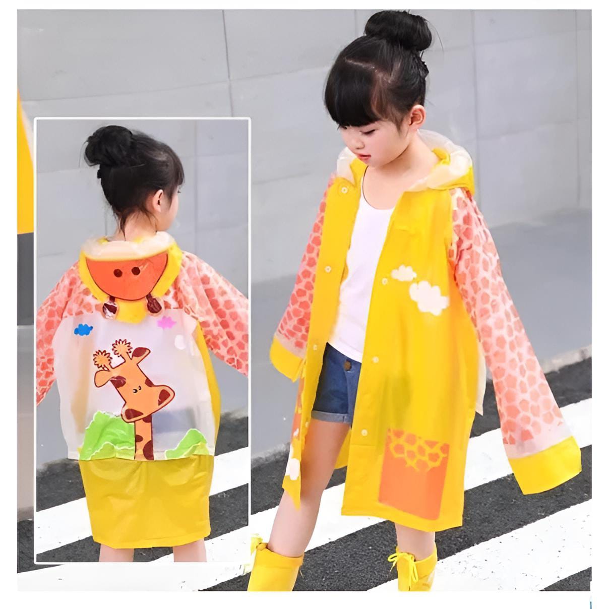 Jas Hujan Ransel Anak - (Jas Hujan Anak Sekolah Karakter Lucu)