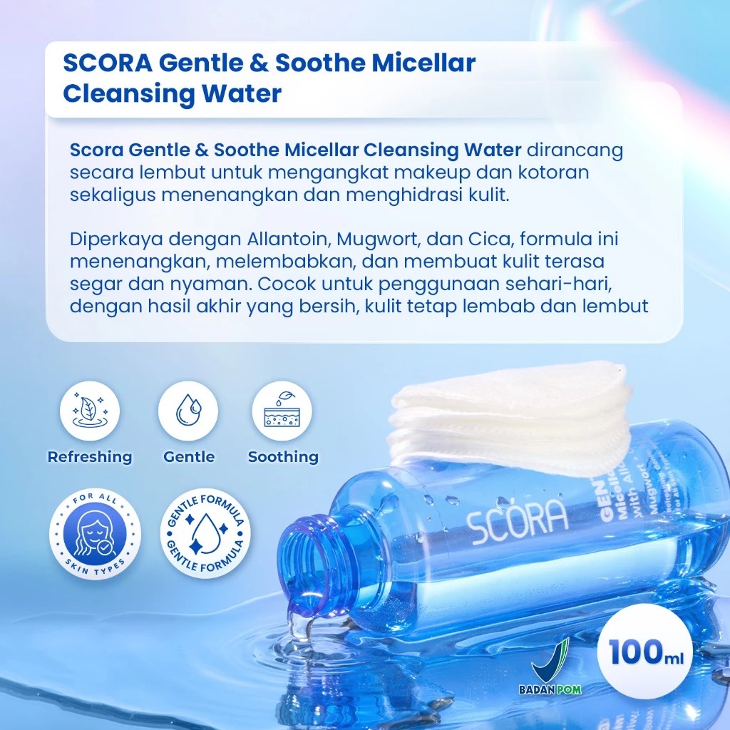 Scora Gentle & Soothe Micellar Cleansing Water 100ml