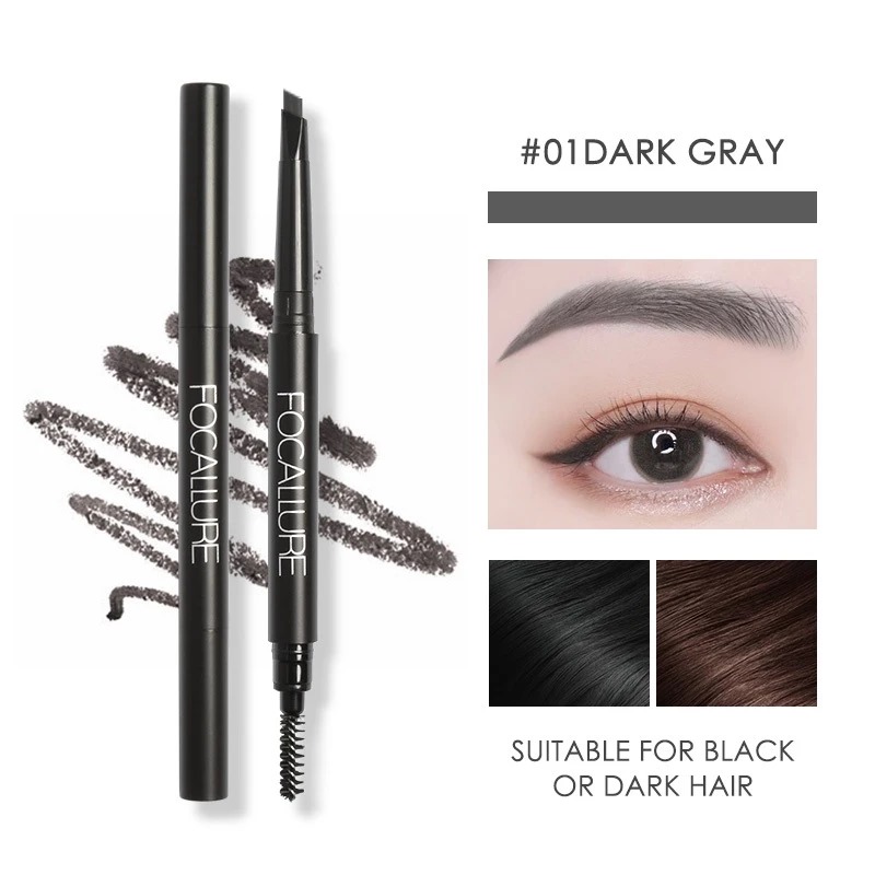 Focallure Auto Brows Pen (FA18) 0.25gr - 01 Dark Gray