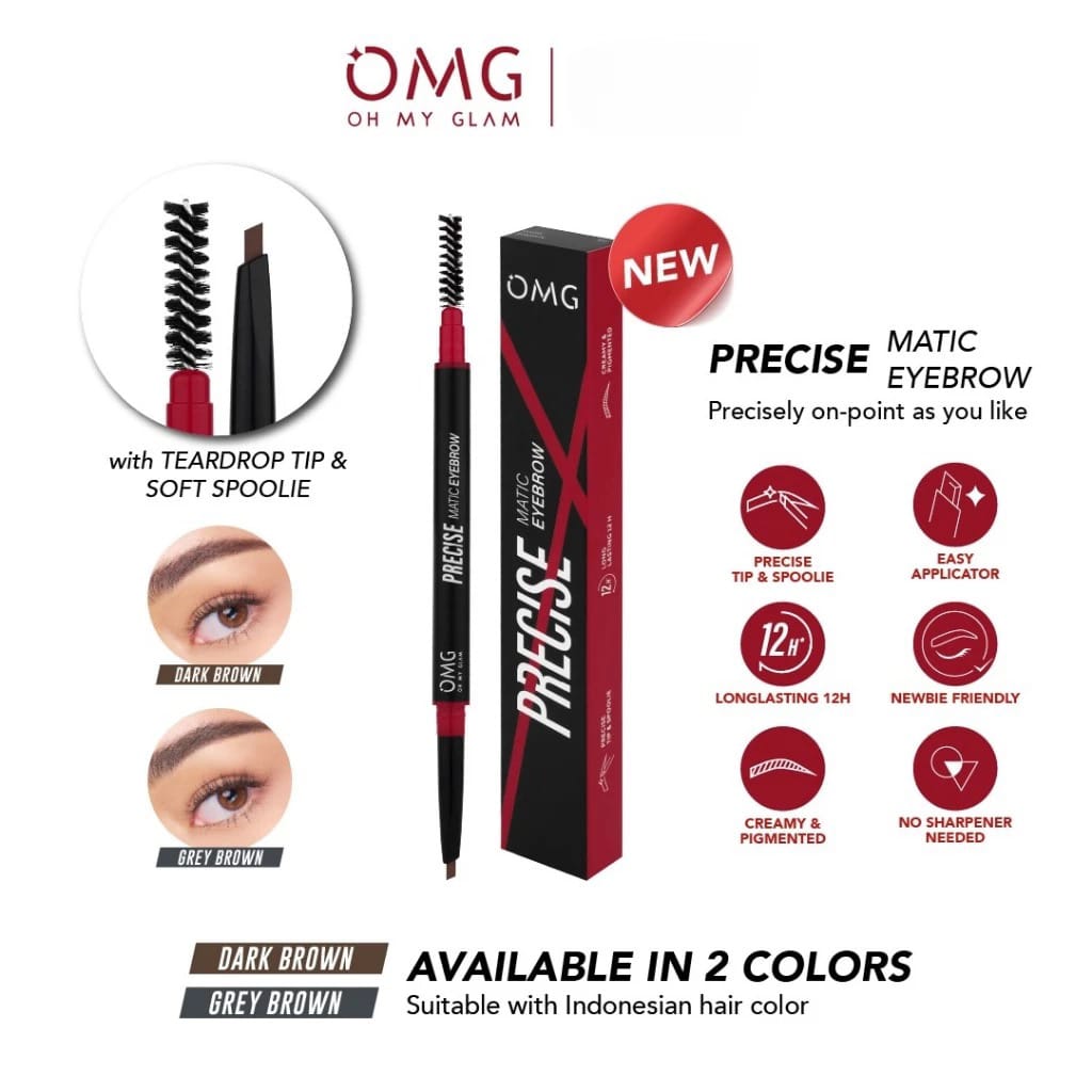 Oh My Glam Precise Matic Eyebrow (OMG) 0.07gr - 02 Grey Brown