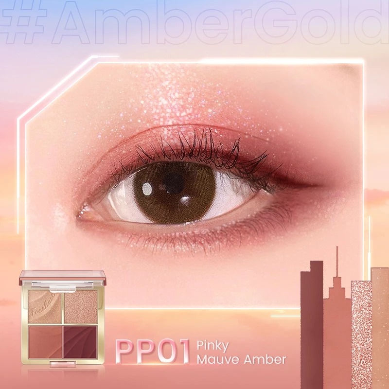 Focallure 4 Pan Eyeshadow Palette (FA314) 1.75gr - PP01 Pinky Mauve Amber Focallure 4 Pan Eyeshadow Palette (FA314) 1.75gr - PP01 Pinky Mauve Amber