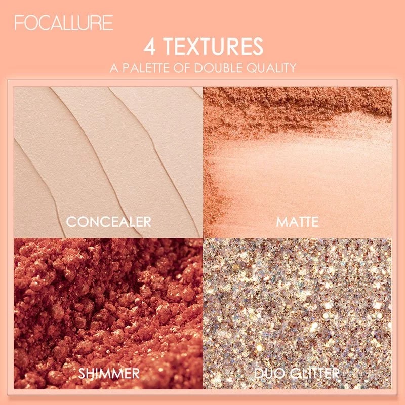 Focallure 10 Color Eyeshadow Palette Uptown Girls (FA158) 5gr - 01 Withered Rose