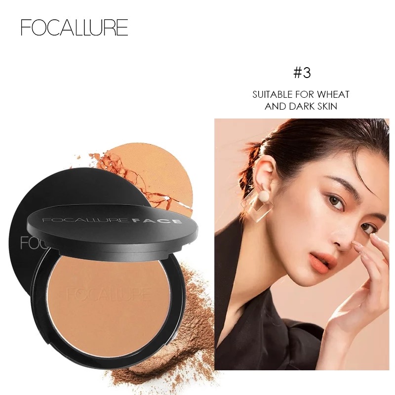 Focallure Face Pressed Powder (FA16) 8.4gr - 03 Wheat Color