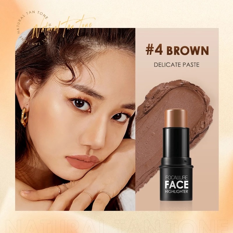 Focallure Face Highlighter & Contour Multi Stick (FA01) 6gr - 04 Brown Focallure Face Highlighter & Contour Multi Stick (FA01) 6gr - 04 Brown