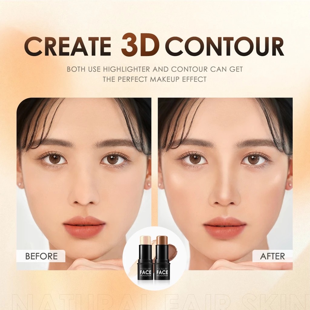 Focallure Face Highlighter & Contour Multi Stick (FA01) 6gr - 04 Brown Focallure Face Highlighter & Contour Multi Stick (FA01) 6gr - 04 Brown