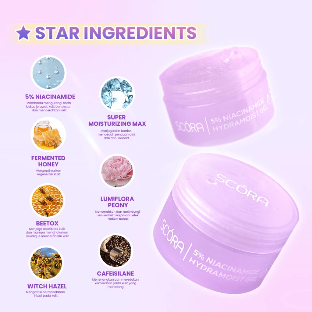 Scora 5% Niacinamide Hydramoist Gel 45ml