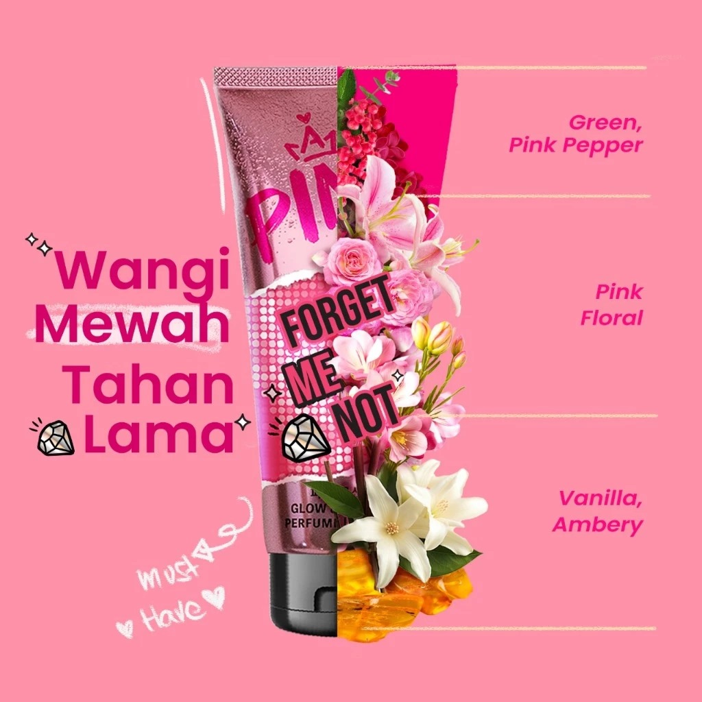 Pink Skin Perfume Lotion 180ml - Forget Me Not