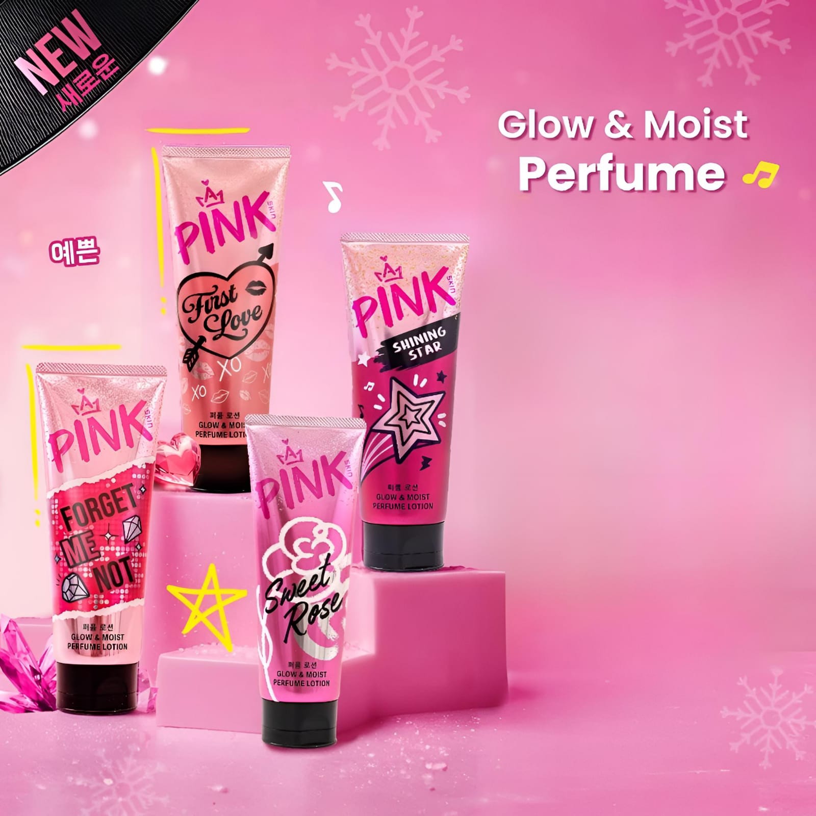 Pink Skin Perfume Lotion 180ml - Sweet Rose