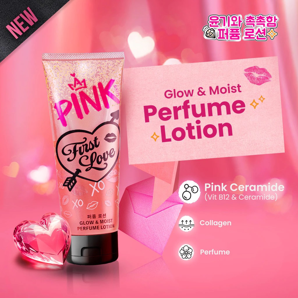 Pink Skin Perfume Lotion 180ml - First Love