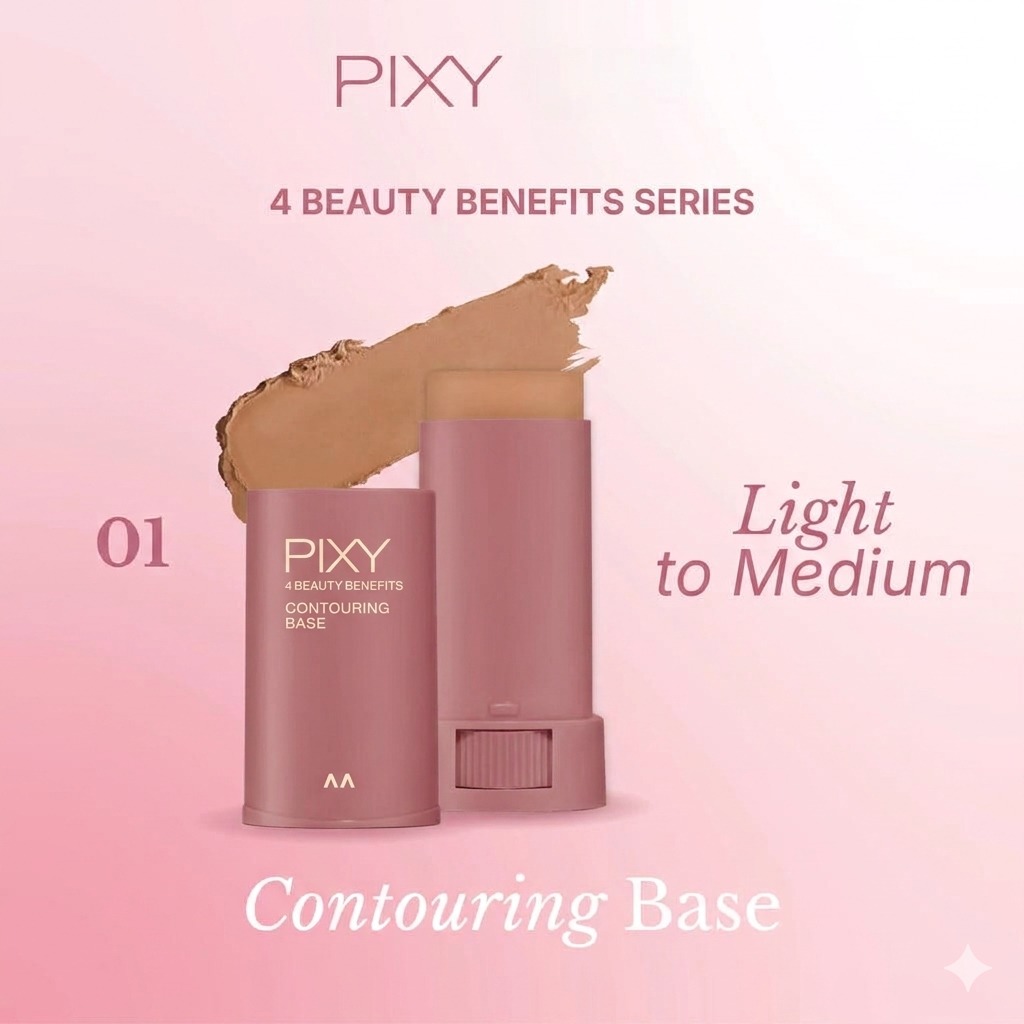 Pixy 4 Beauty Benefits Contouring Base 9gr - 01 Light to Medium