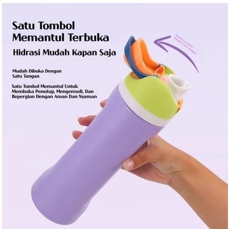 Tumblr Premium Stainless Warna Warni 560ml (2376) - BIRU MUDA (Botol Tahan Panas Dingin)