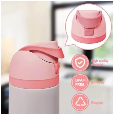 Tumblr Premium Stainless Warna Warni 560ml (2376) - BIRU MUDA (Botol Tahan Panas Dingin)