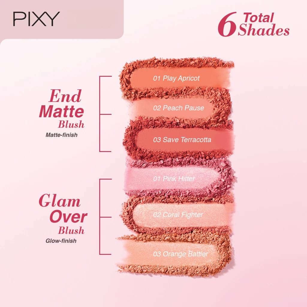 Pixy End Matte Blush 4gr - 01 Play Apricot