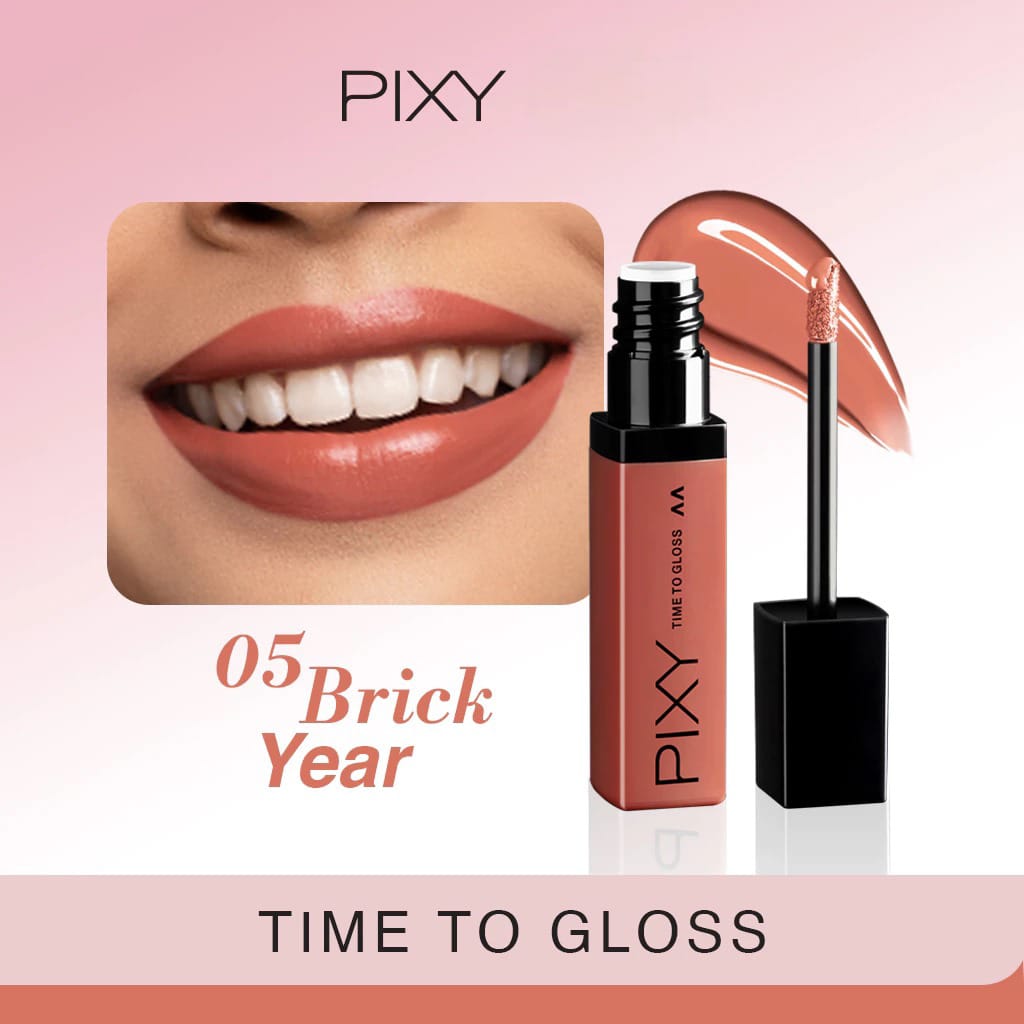 Pixy Time To Gloss 4gr - 05 Brick Year Pixy Time To Gloss 4gr - 05 Brick Year
