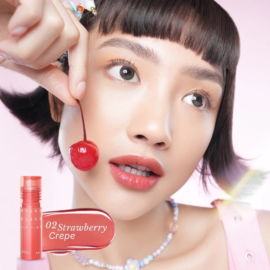 Pixy Hydra Glass Lip Tint 2.5ml - 02 Strawberry Crepe