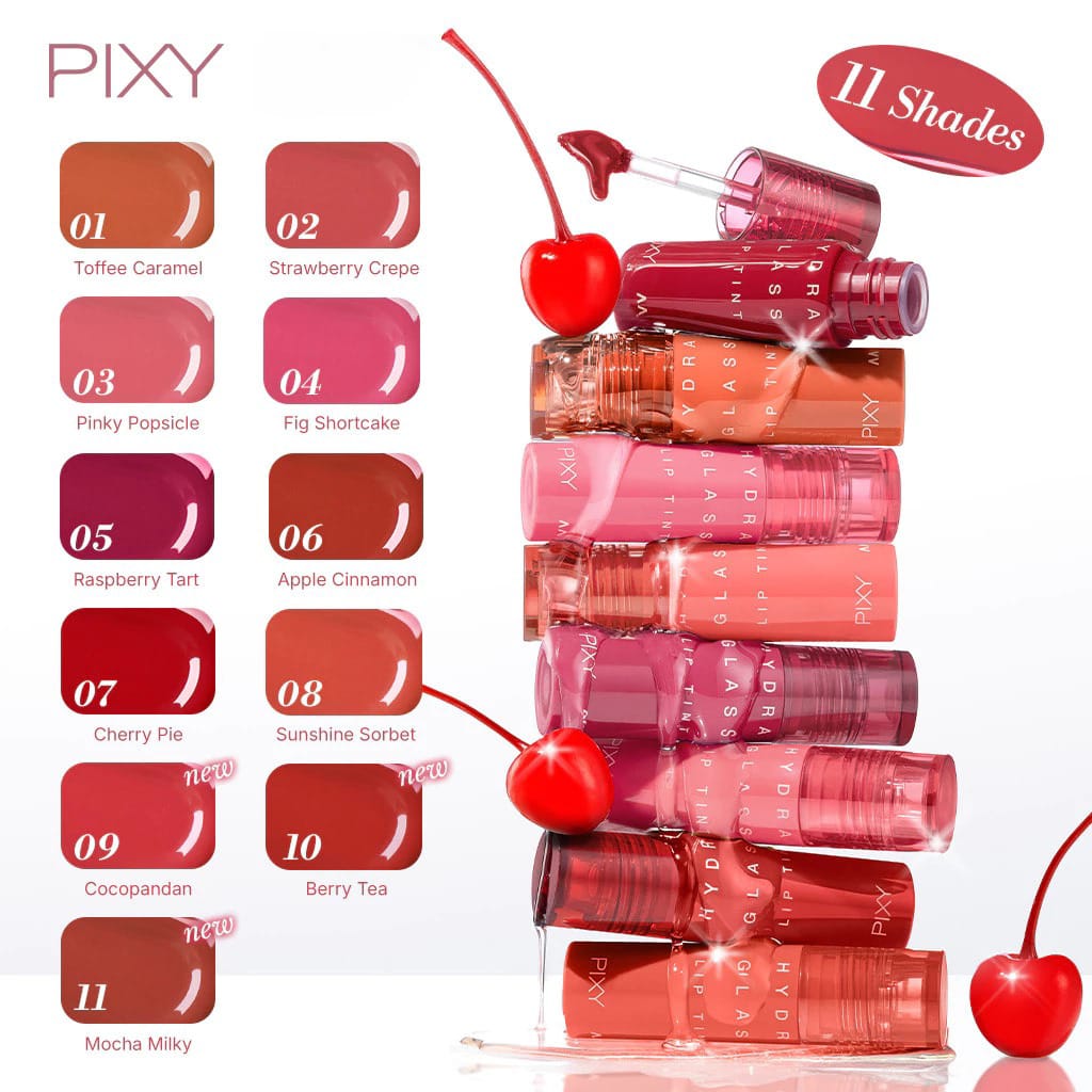 Pixy Hydra Glass Lip Tint 2.5ml - 02 Strawberry Crepe