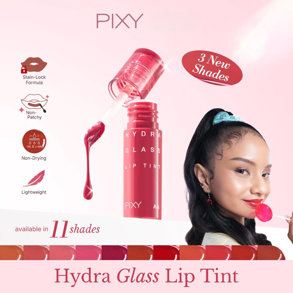 Pixy Hydra Glass Lip Tint 2.5ml - 03 Pinky Popsicle