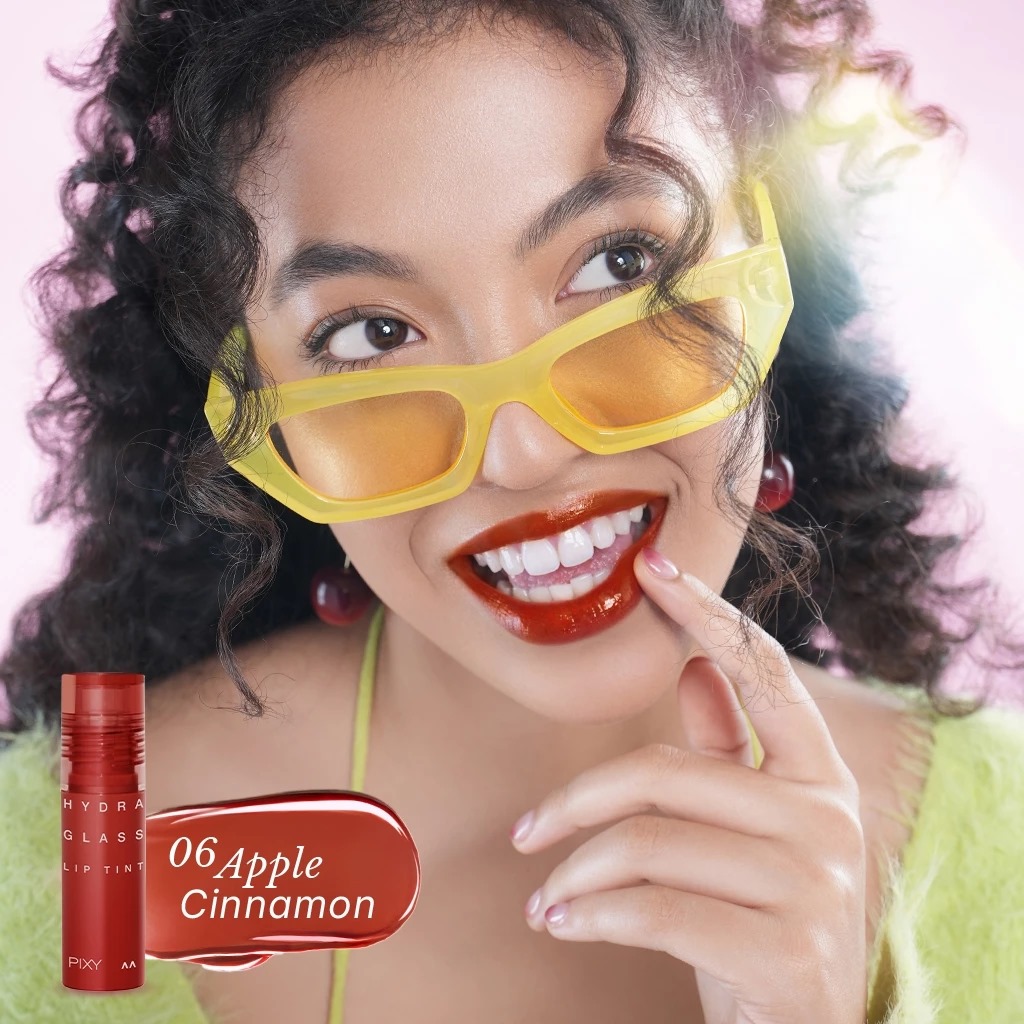 Pixy Hydra Glass Lip Tint 2.5ml - 06 Apple Cinnamon Pixy Hydra Glass Lip Tint 2.5ml - 06 Apple Cinnamon