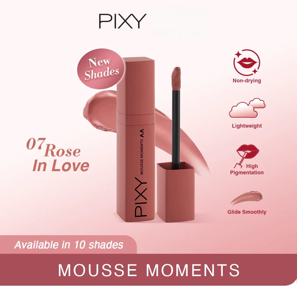 Pixy Mousse Moments Matte Lips - 07 Rose In Love