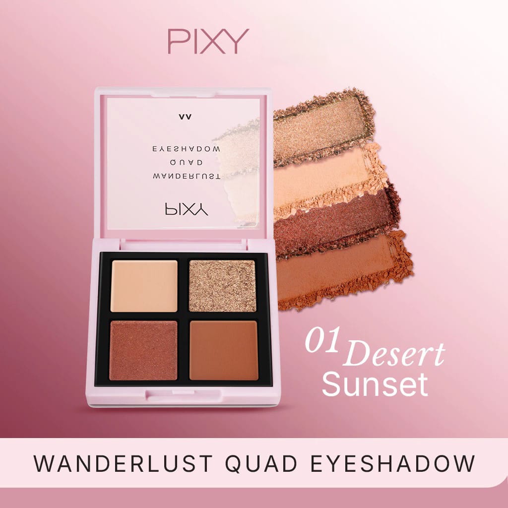 Pixy Wanderlust Quad Eyeshadow 5.5gr - 01 Dessert Sunset