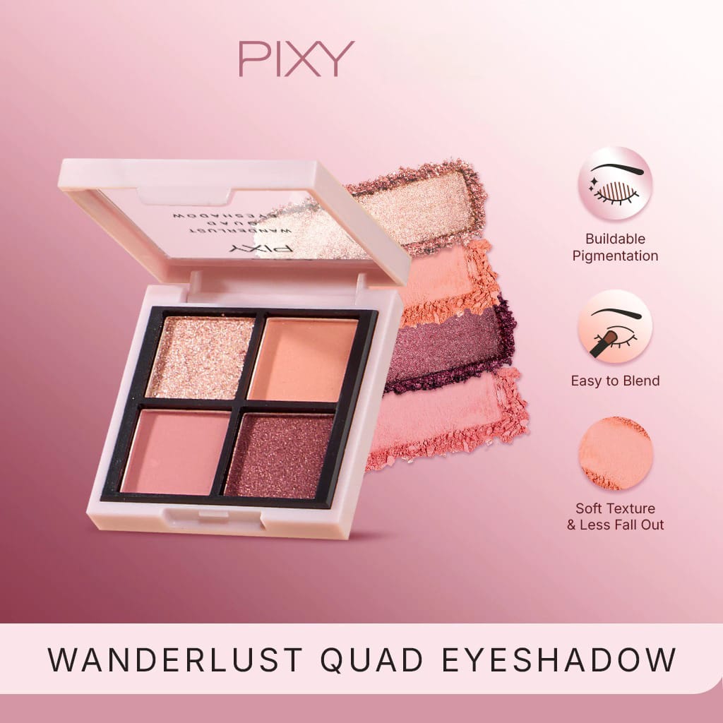 Pixy Wanderlust Quad Eyeshadow 5.5gr - 01 Dessert Sunset