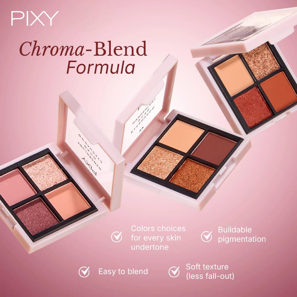 Pixy Wanderlust Quad Eyeshadow 5.5gr - 01 Dessert Sunset