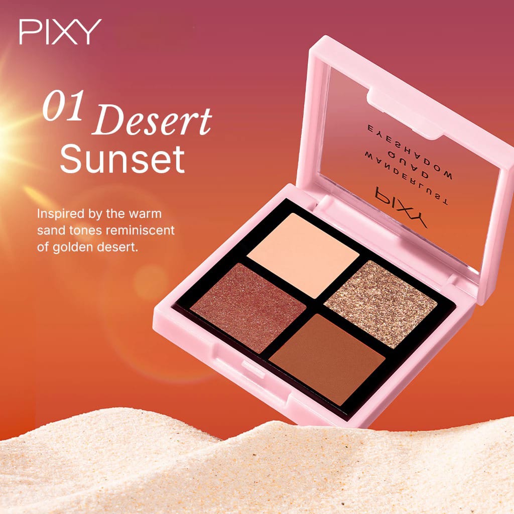 Pixy Wanderlust Quad Eyeshadow 5.5gr - 01 Dessert Sunset