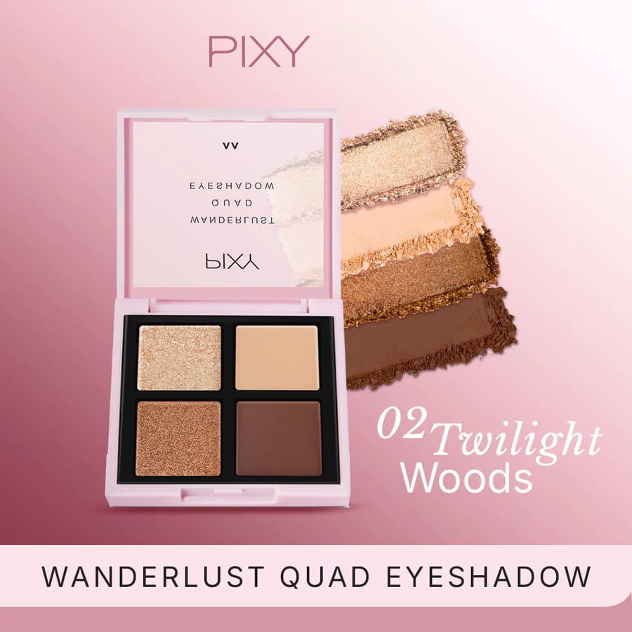 Pixy Wanderlust Quad Eyeshadow 5.5gr - 02 Twilight Woods