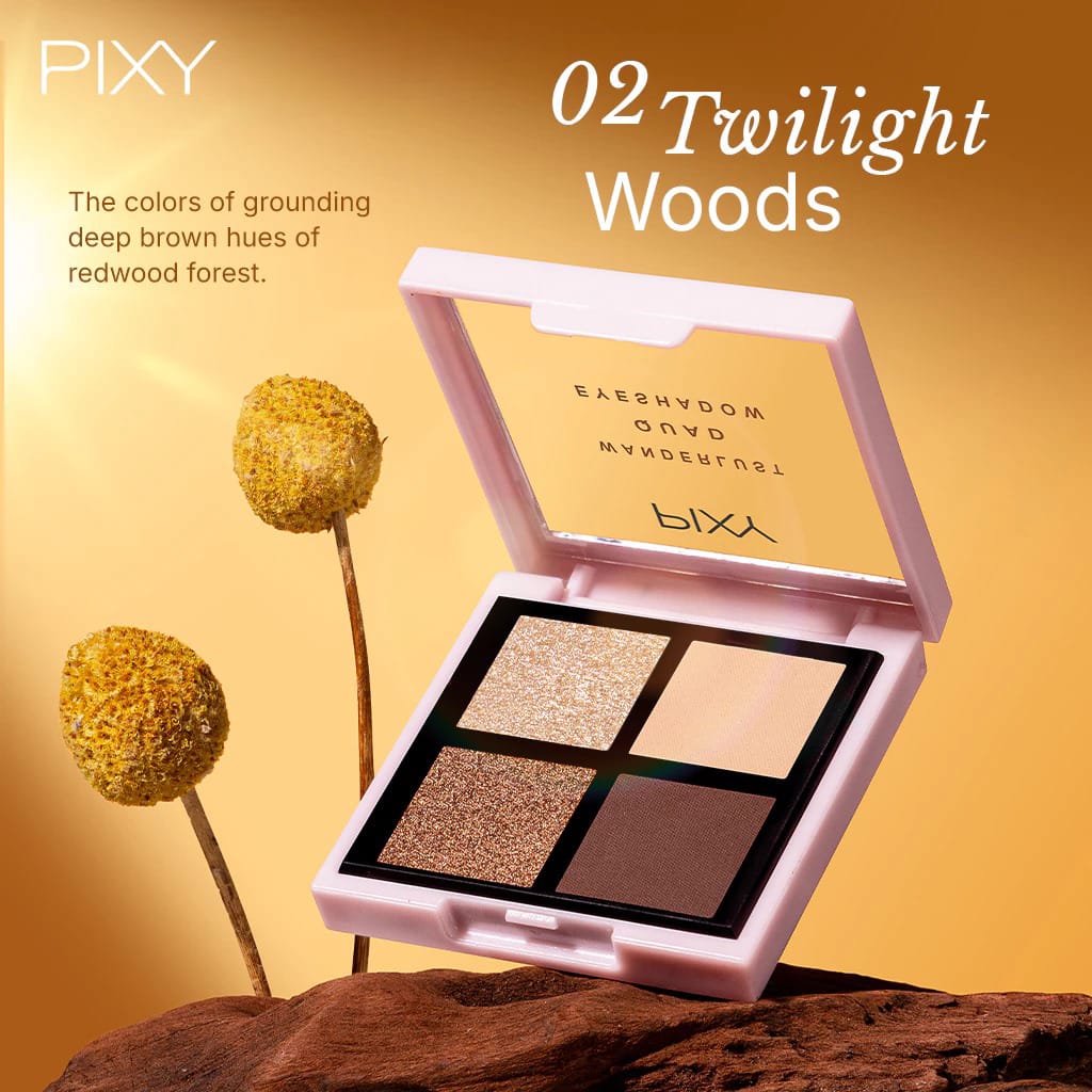 Pixy Wanderlust Quad Eyeshadow 5.5gr - 03 Rosy Fields