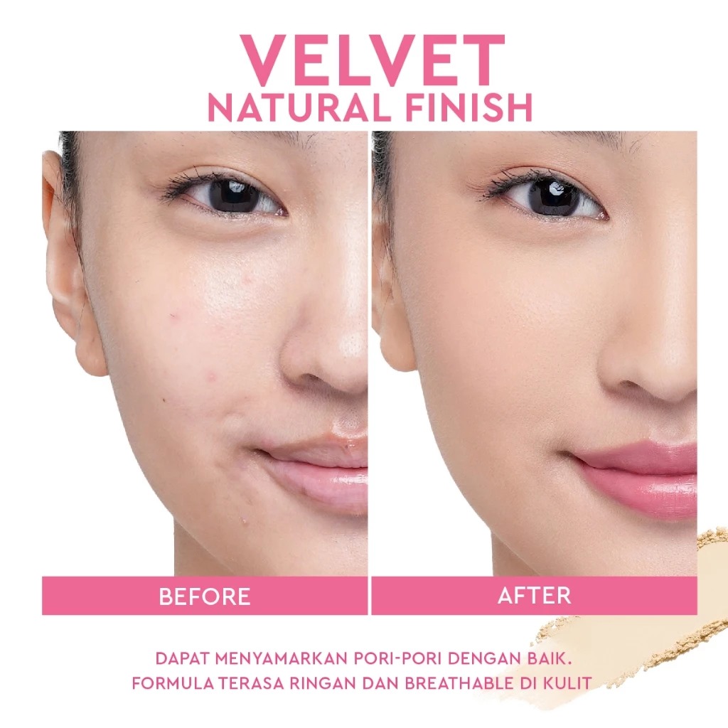 Glad 2 Glow Perfect Blurring Powder Foundation 8.5gr - 00 Affogato