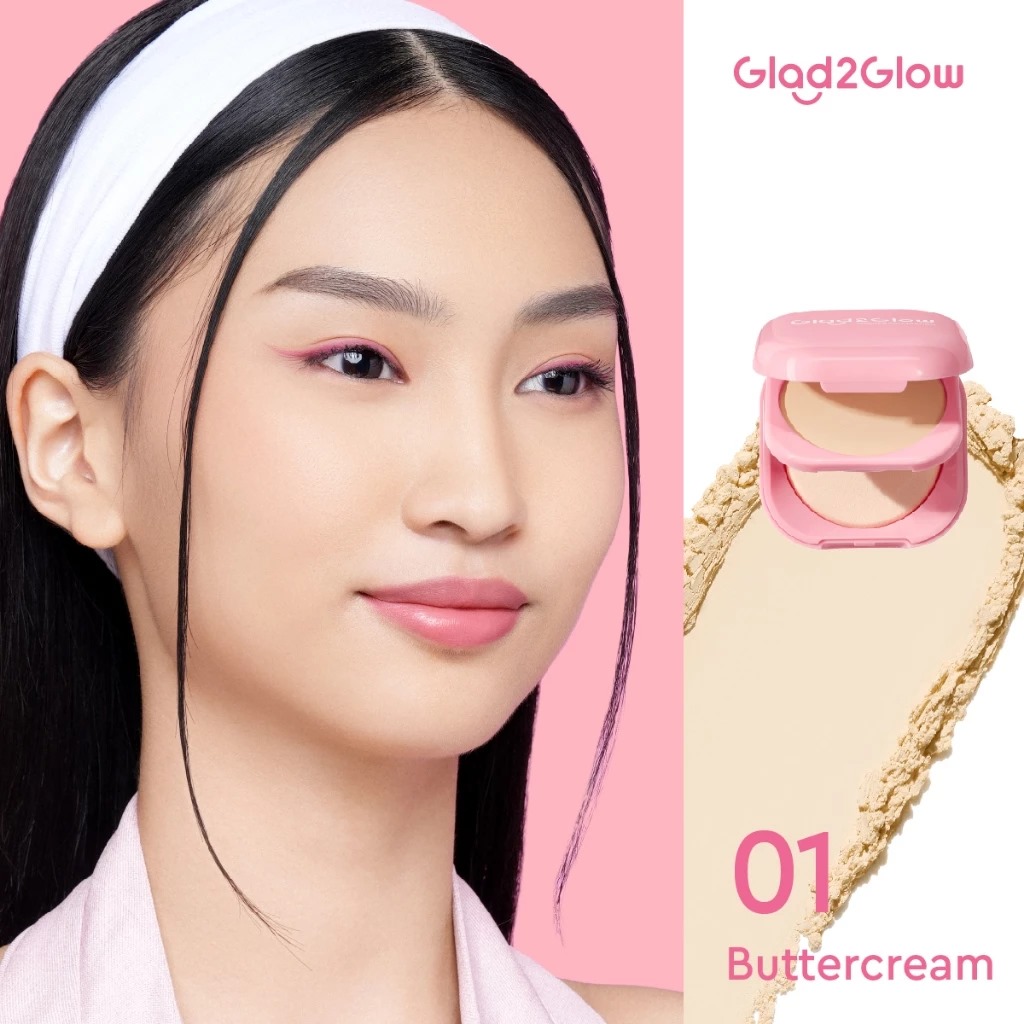 Glad 2 Glow Perfect Blurring Powder Foundation 8.5gr - 01 Butter Cream Glad 2 Glow Perfect Blurring Powder Foundation 8.5gr - 01 Butter Cream