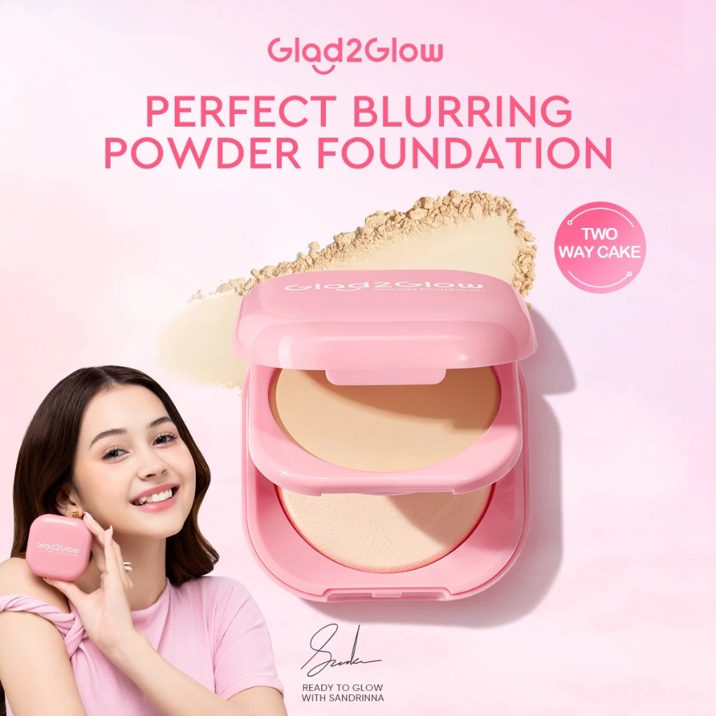 Glad 2 Glow Perfect Blurring Powder Foundation 8.5gr - 04 Ginger Glad 2 Glow Perfect Blurring Powder Foundation 8.5gr - 04 Ginger