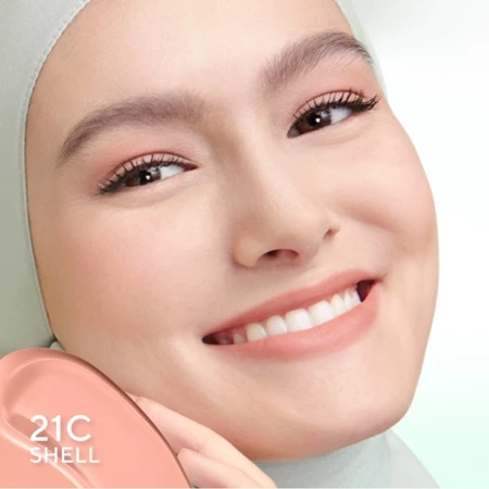 Wardah Colorfit 5D Blur Cloud Cushion SPF50 PA++++ 15gr - 21C Shell