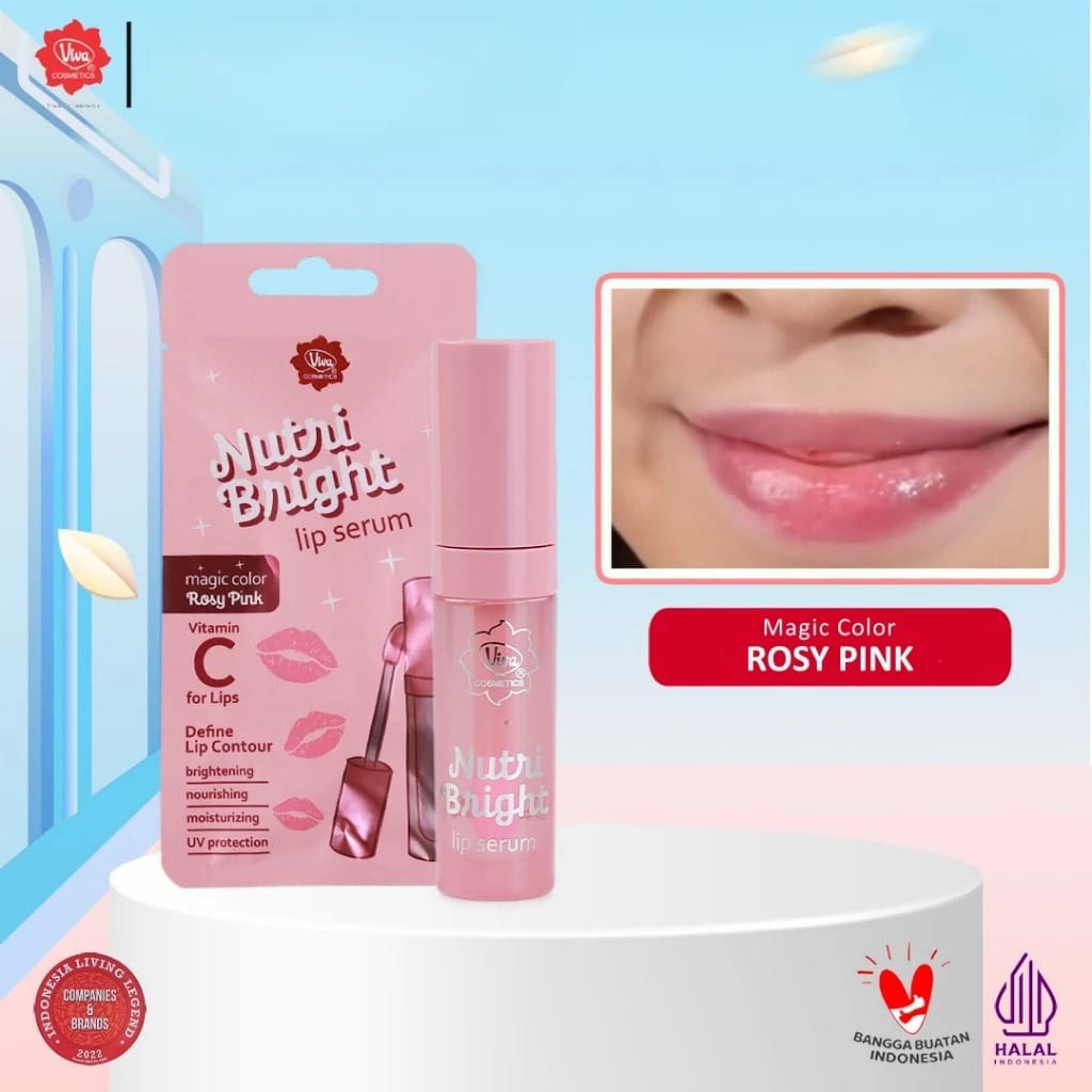 Viva Nutri Bright Lip Serum 2.5ml - Rosy Pink