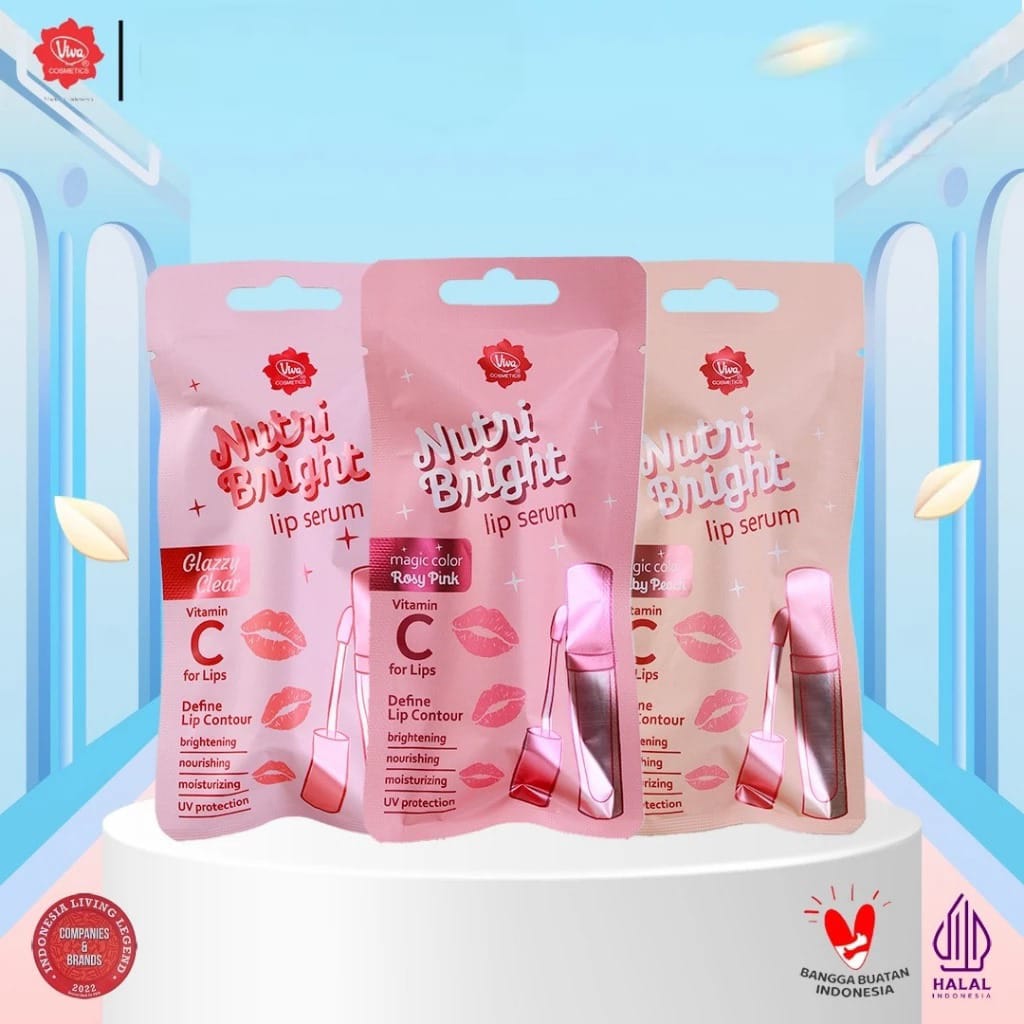 Viva Nutri Bright Lip Serum 2.5ml - Rosy Pink