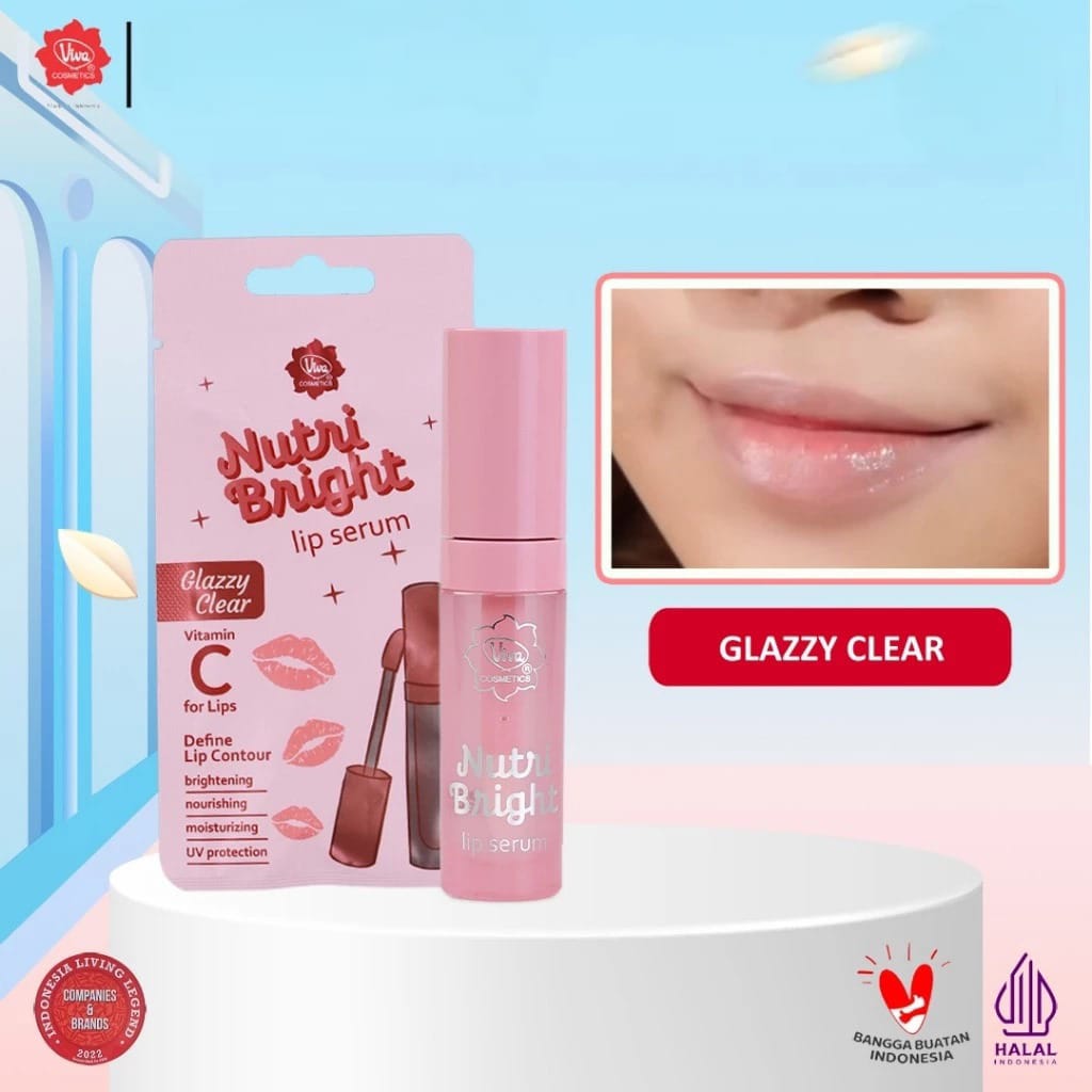 Viva Nutri Bright Lip Serum 2.5ml - Glazzy Clear