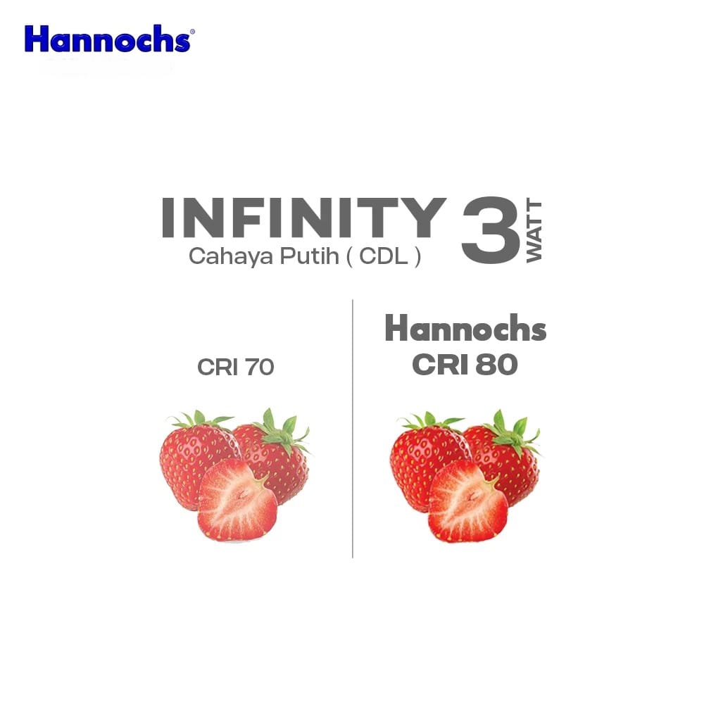 Hannochs Infinity Bohlam LED - 3Watt (3W) CDL Hannochs Infinity Bohlam LED - 3Watt (3W) CDL